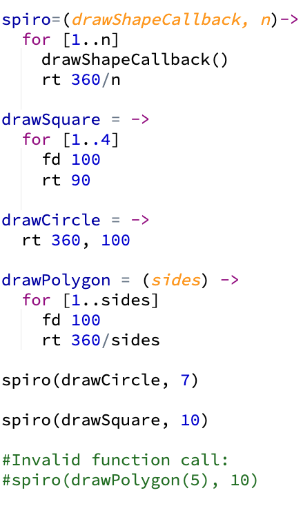 Example of "problem" code