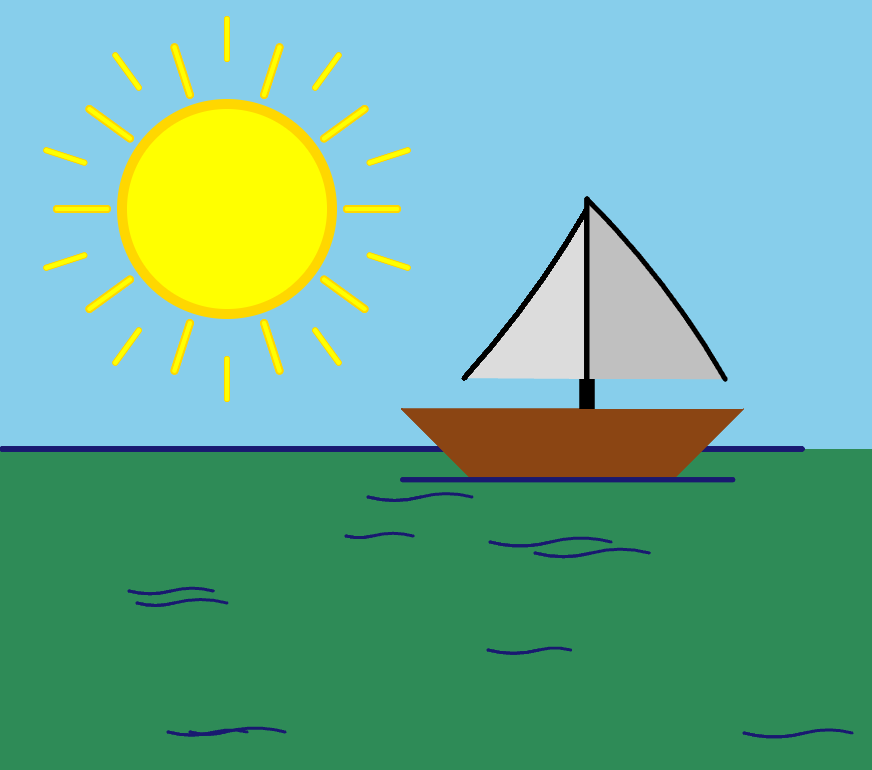 Ocean View with Boat